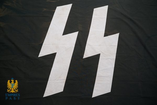 Two large white stylized '44' shapes on a dark background, with a small gold-and-blue emblem and the words 'Empires Past' in the bottom-left corner (banner/flag).